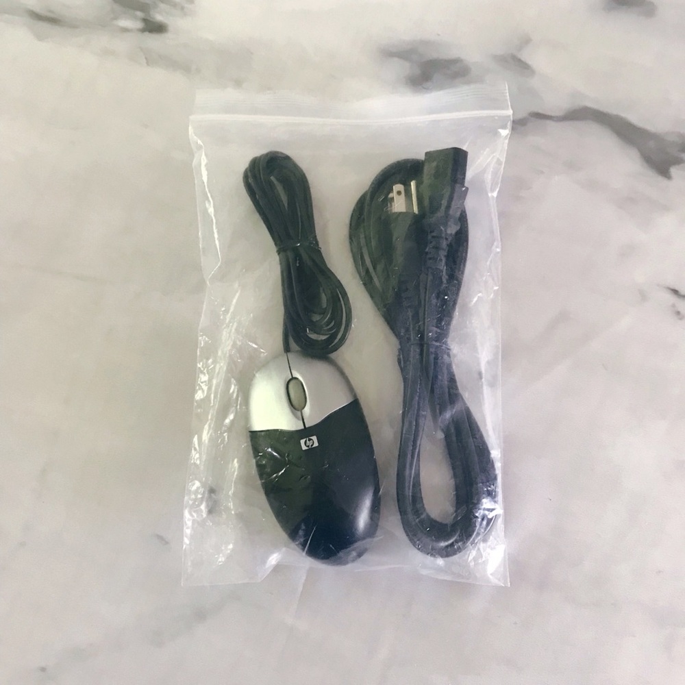 NWOT HP Hewlett-Packard 265986-001 USB Mouse 3 Prong AC Power Cord Set - Picture 3 of 7